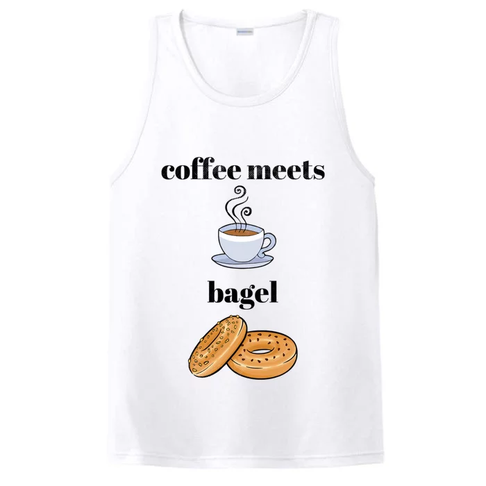 Coffee Er Bagels Food Lover Funny Coffee Meets Bagels Gift Performance Tank