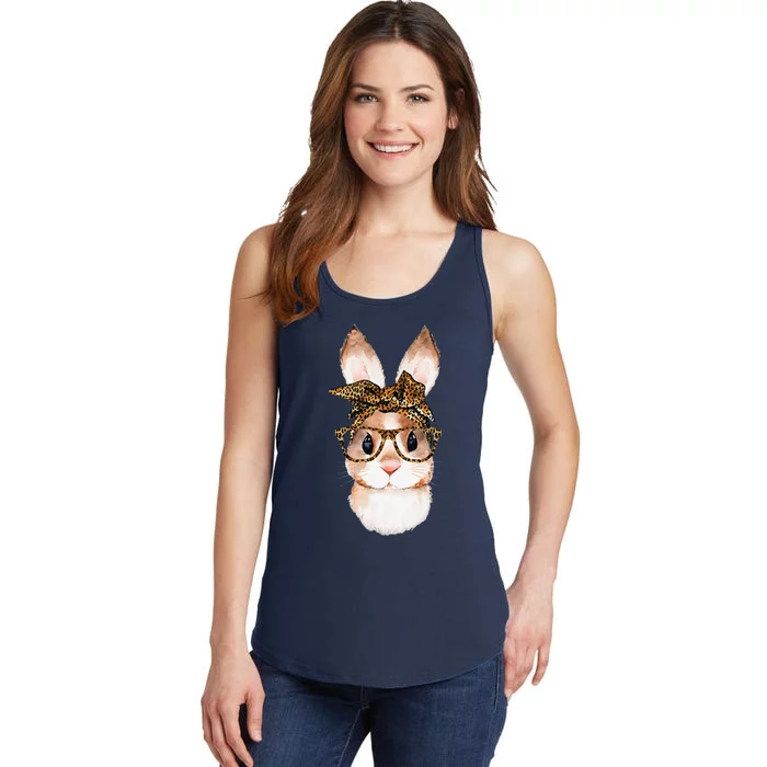 Cute Easter Bunny Mom Easter Leopard Year Of The Rabbit Ladies Essential Tank