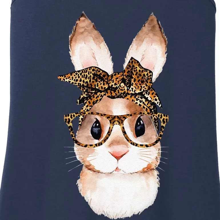 Cute Easter Bunny Mom Easter Leopard Year Of The Rabbit Ladies Essential Tank