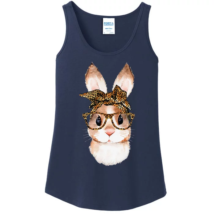 Cute Easter Bunny Mom Easter Leopard Year Of The Rabbit Ladies Essential Tank