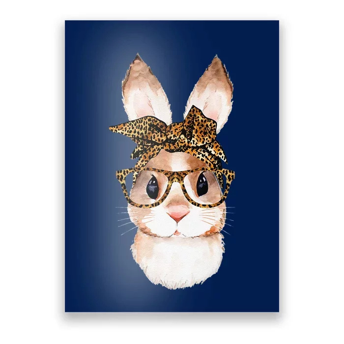 Cute Easter Bunny Mom Easter Leopard Year Of The Rabbit Poster