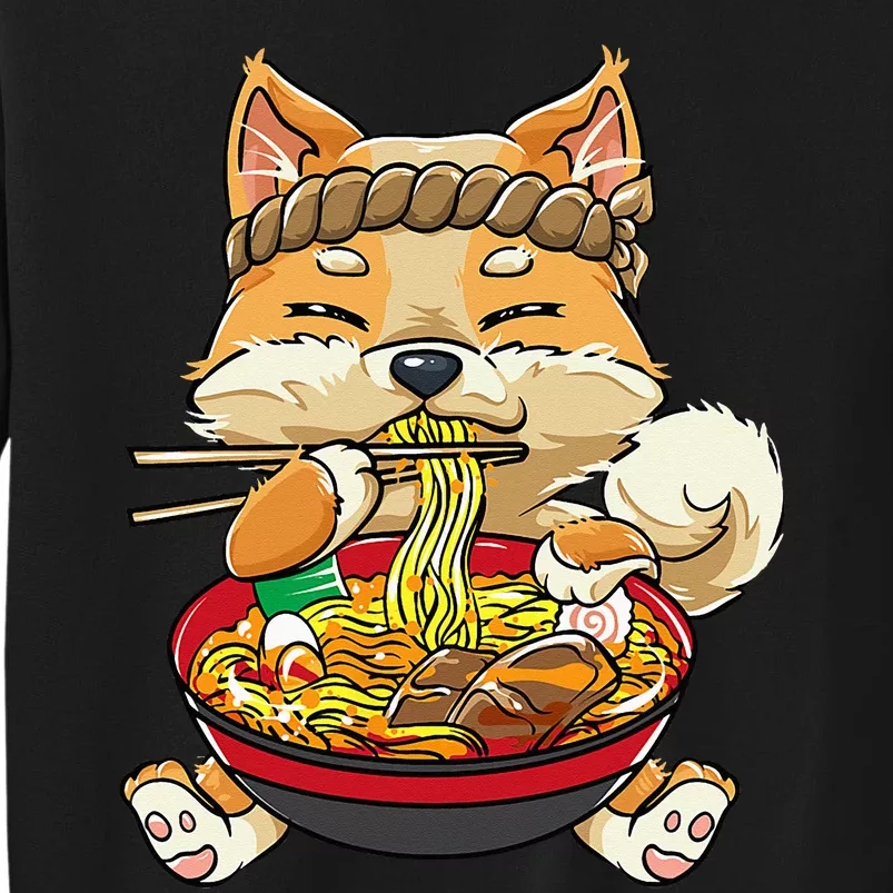 CorgiDog Eating Bowl of Ra Pho Noodles Soup Japan Kawaii Sweatshirt