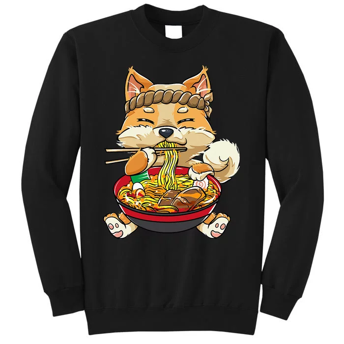 CorgiDog Eating Bowl of Ra Pho Noodles Soup Japan Kawaii Sweatshirt