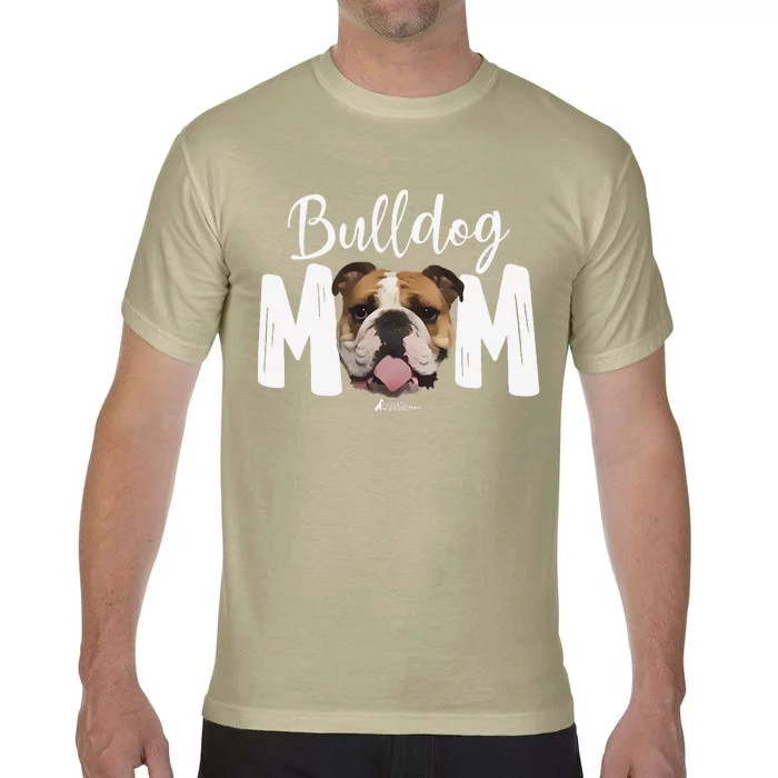 Cute English Bulldog Mom Top, Funny Dog Walking For Women Comfort Colors T-Shirt