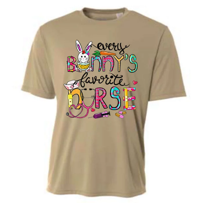 Cute Every Bunnys Is Favorite Nurse Cute Bunnies Easter Eggs Cooling Performance Crew T-Shirt