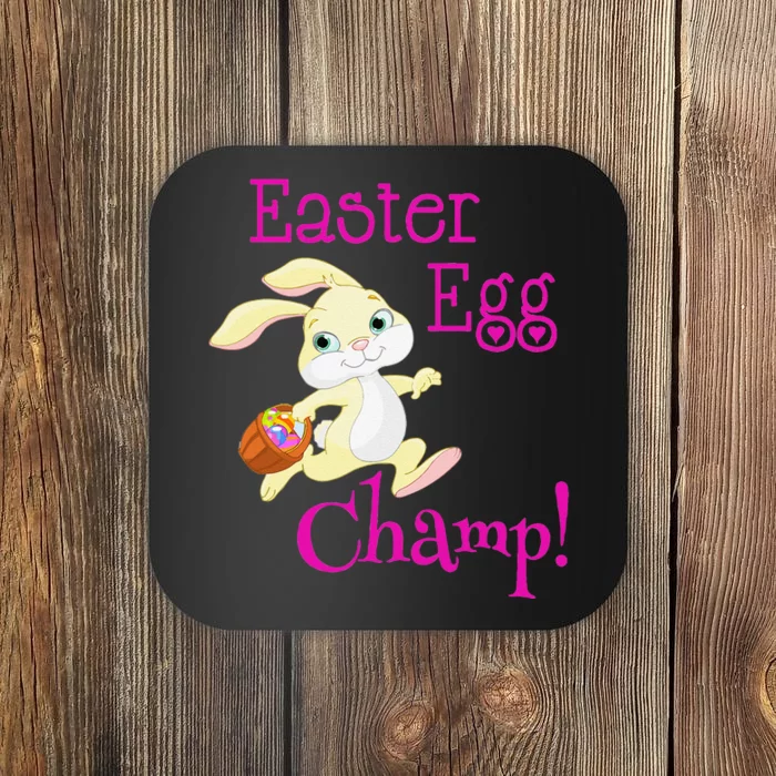 Cute Easter Bunny Easter Egg Champ Spring Easter Coaster