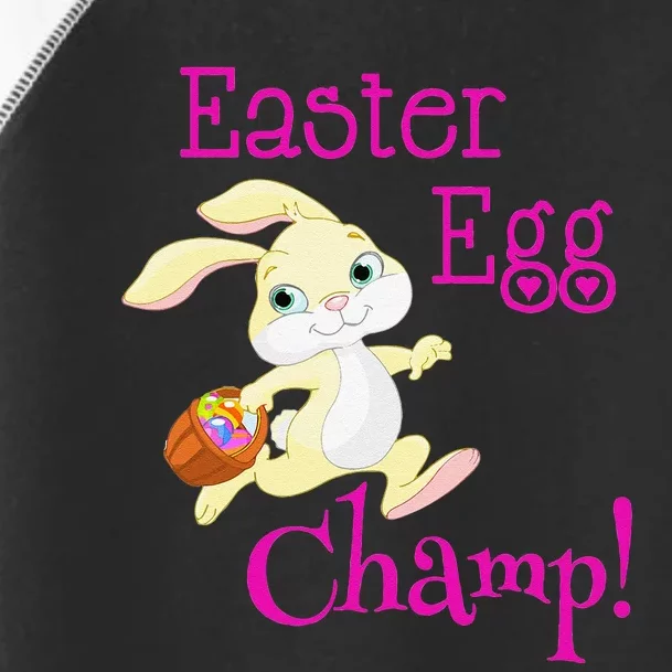 Cute Easter Bunny Easter Egg Champ Spring Easter Toddler Fine Jersey T-Shirt