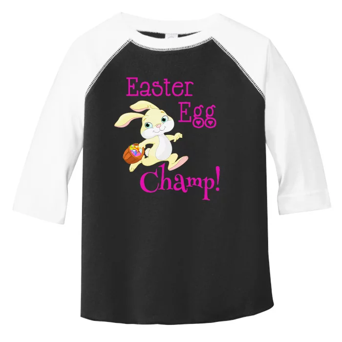 Cute Easter Bunny Easter Egg Champ Spring Easter Toddler Fine Jersey T-Shirt