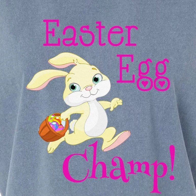 Cute Easter Bunny Easter Egg Champ Spring Easter Garment-Dyed Women's Muscle Tee