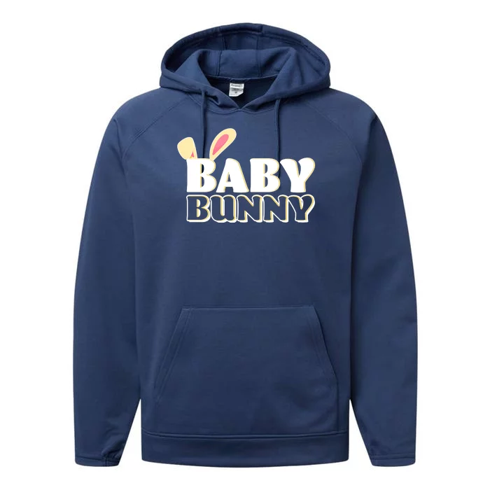 Cute Easter Baby Bunny Matching Family Shirts Performance Fleece Hoodie