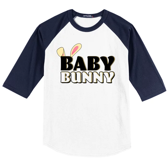 Cute Easter Baby Bunny Matching Family Shirts Baseball Sleeve Shirt