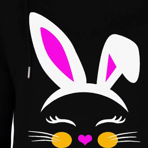 Cute Easter Bunny Forn Tween Women Womens Funnel Neck Pullover Hood