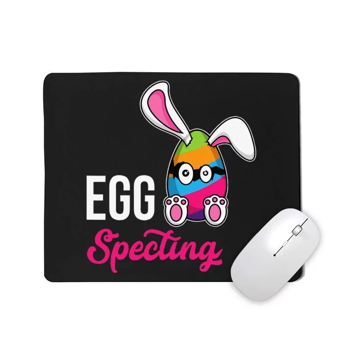 Cute Easter Bunny Gift Eggspecting Expecting Mousepad