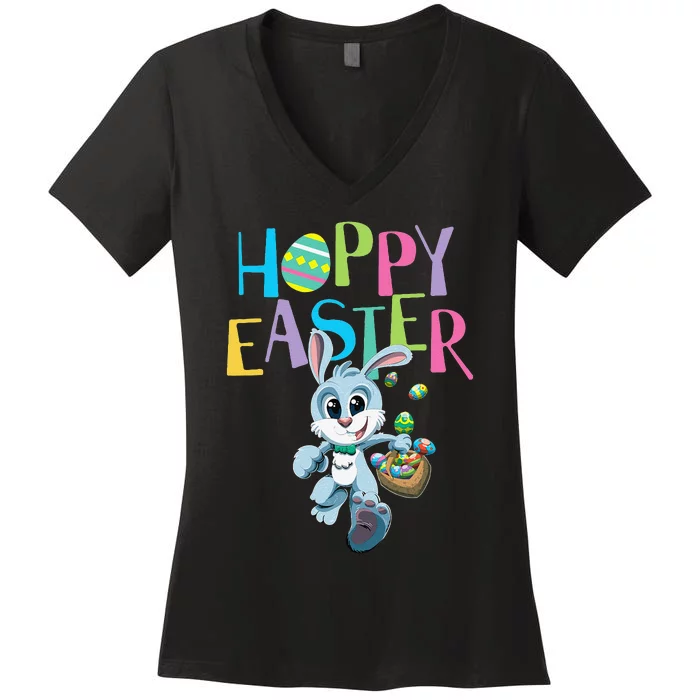 Cute Easter Bunny Love Women's V-Neck T-Shirt