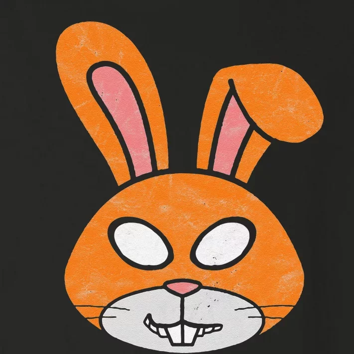 Cute Easter Bunny Scary Weird Funny & Creepy Face Toddler Long Sleeve Shirt