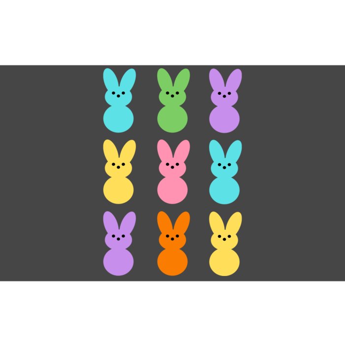 Colorful Easter Bunny Holiday Bumper Sticker