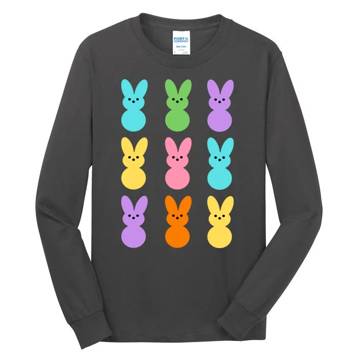 Colorful Easter Bunny Holiday Tall Long Sleeve T-Shirt