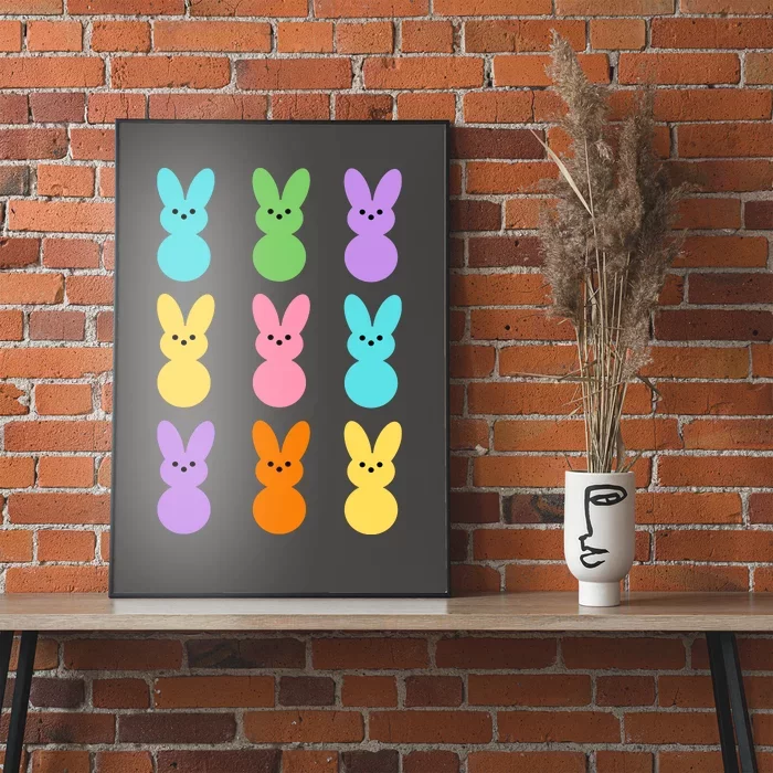 Colorful Easter Bunny Holiday Poster