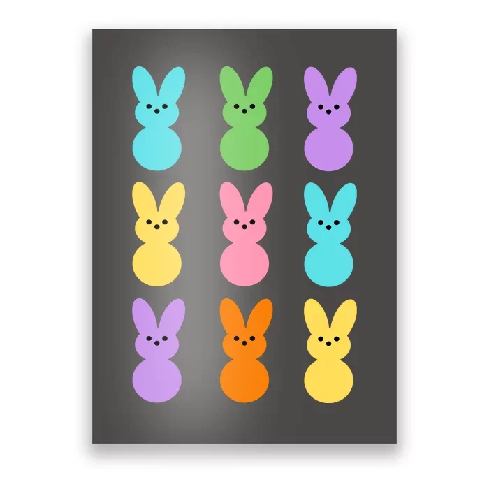 Colorful Easter Bunny Holiday Poster