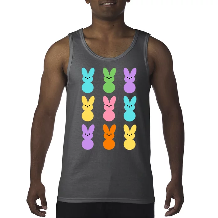 Colorful Easter Bunny Holiday Tank Top