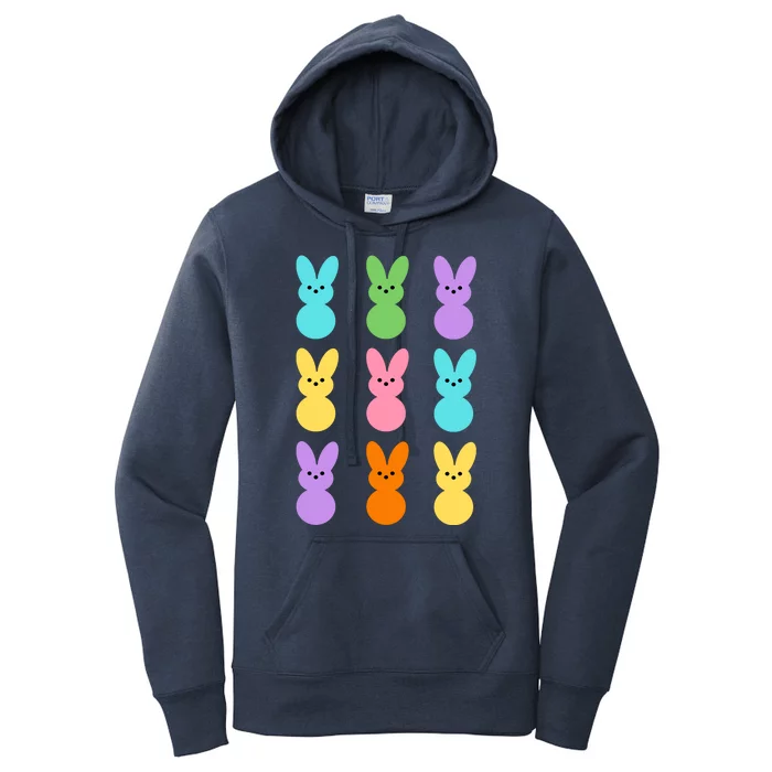 Colorful Easter Bunny Holiday Women's Pullover Hoodie