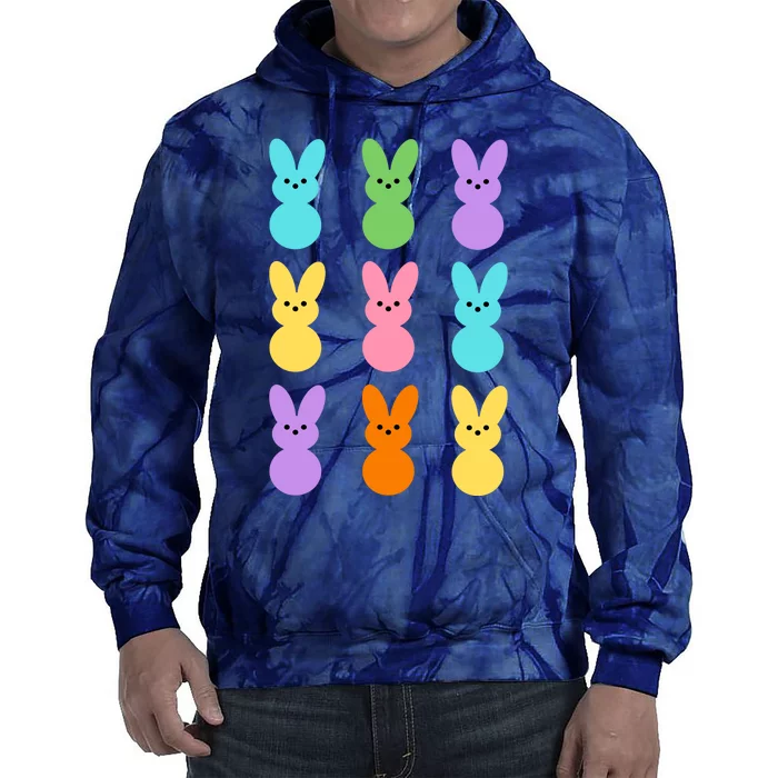 Colorful Easter Bunny Holiday Tie Dye Hoodie