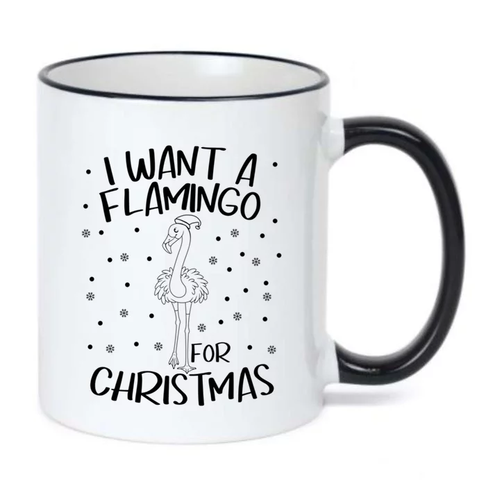 Christmas Exotic Bird Funny Flamazing Flamingo For Christmas Meaningful Gift Black Color Changing Mug