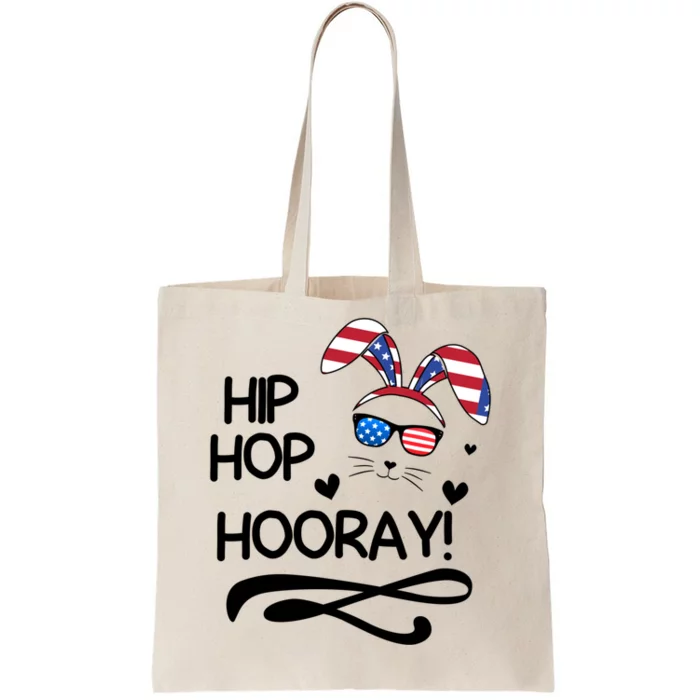 Cute Easter Bunny Love Bunnies And Usa Flag Funny Gift Tote Bag