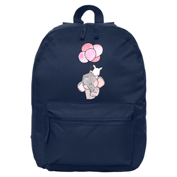 Cute Elephant Balloons Birthday Gift 16 in Basic Backpack