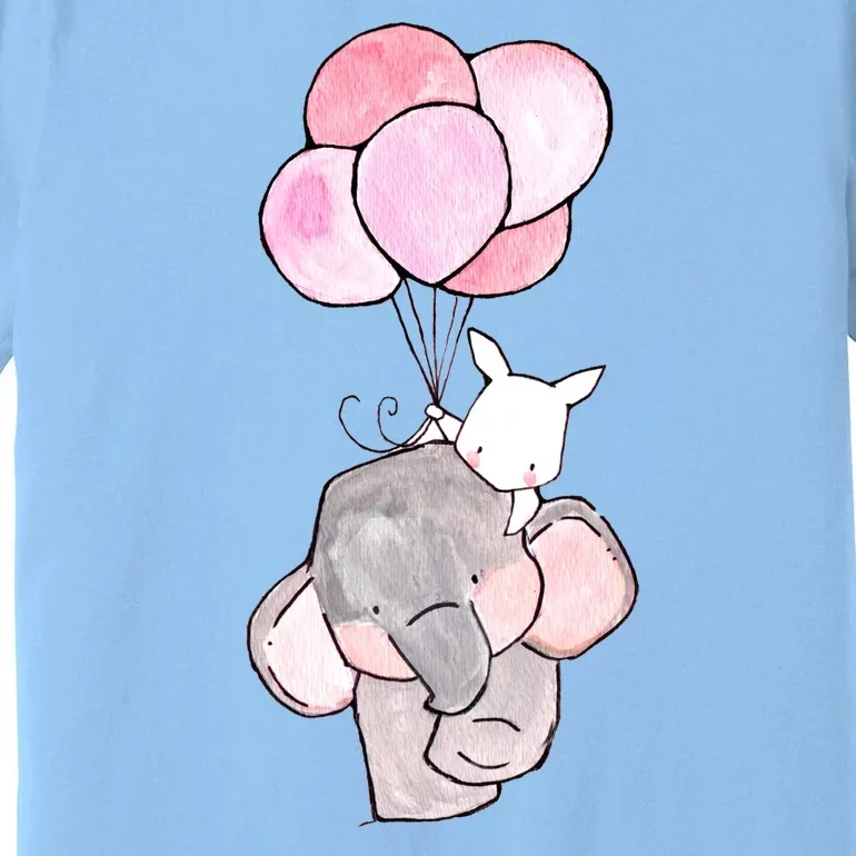 Cute Elephant Balloons Birthday Gift Premium T-Shirt