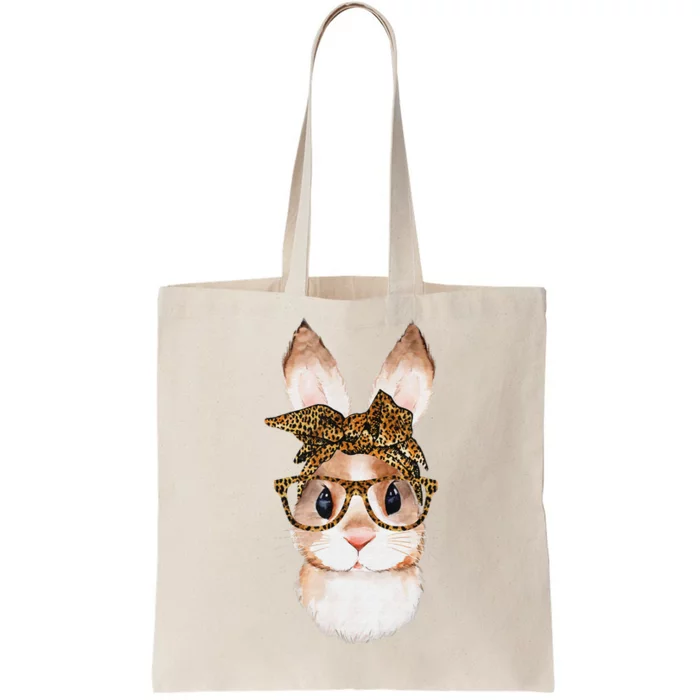 Cute Easter Bunny Mom Easter Leopard Year of the Rabbit Tote Bag