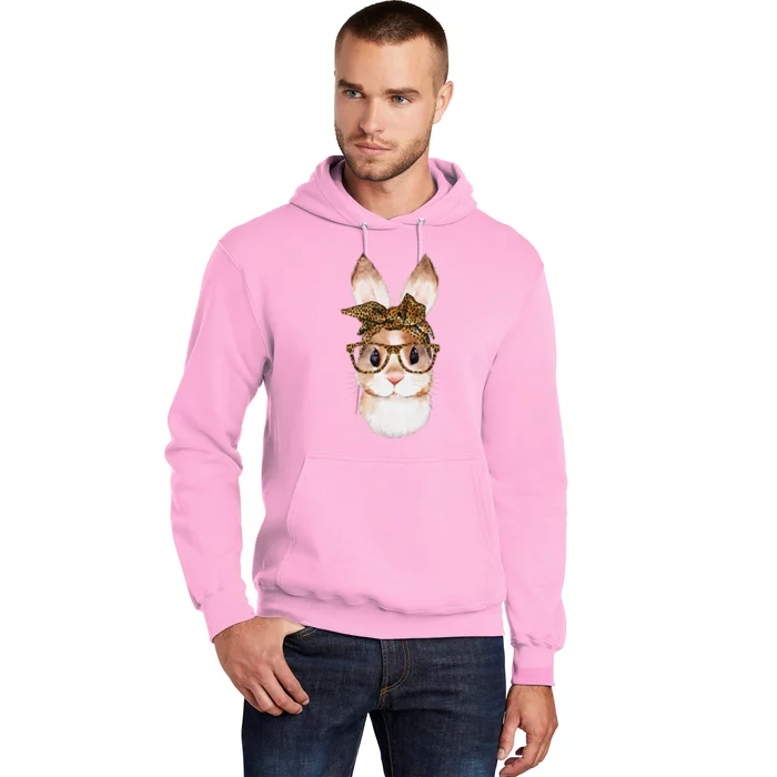 Cute Easter Bunny Mom Easter Leopard Year of the Rabbit Hoodie