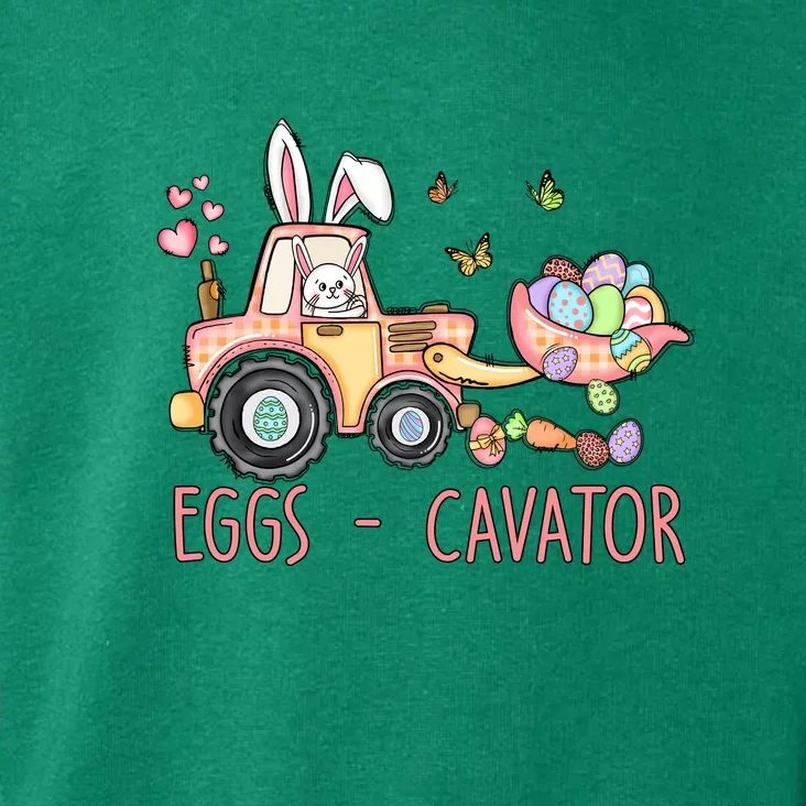 Eggs Cavator Easter Bunny Excavator Cute Toodler Toddler Hoodie