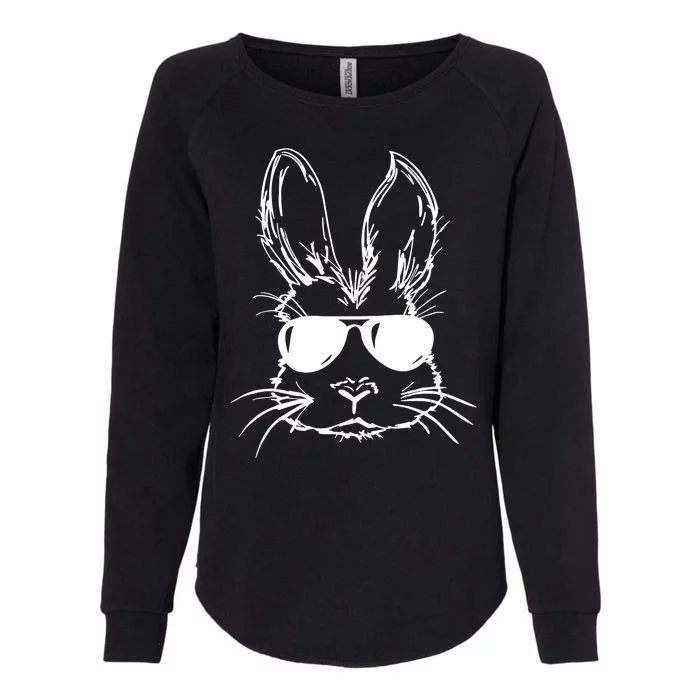 Cool Easter Bunny Sunglass Womens California Wash Sweatshirt