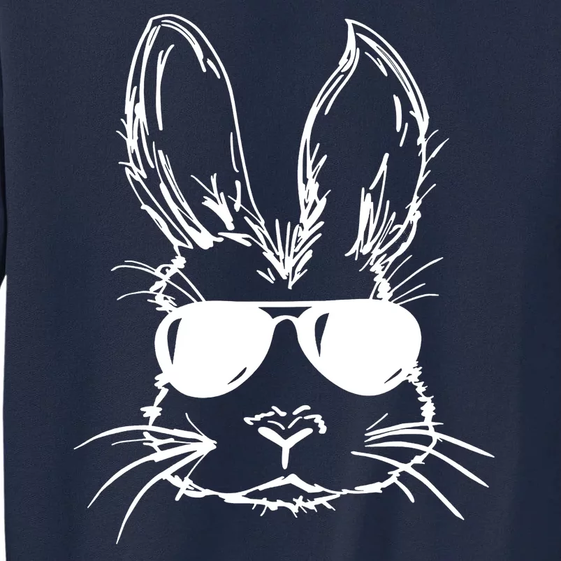 Cool Easter Bunny Sunglass Tall Sweatshirt