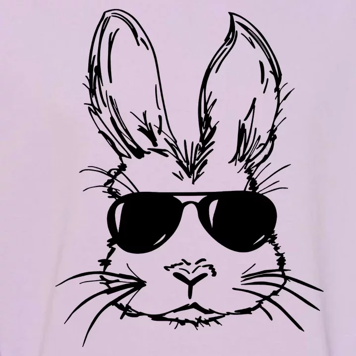 Cool Easter Bunny Sunglass Garment-Dyed Sweatshirt