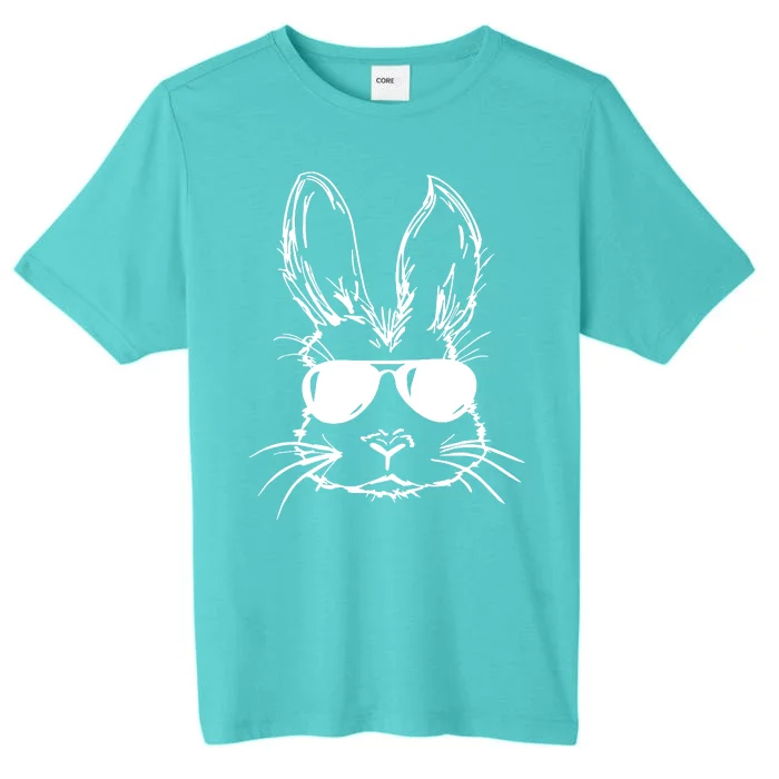 Cool Easter Bunny Sunglass ChromaSoft Performance T-Shirt