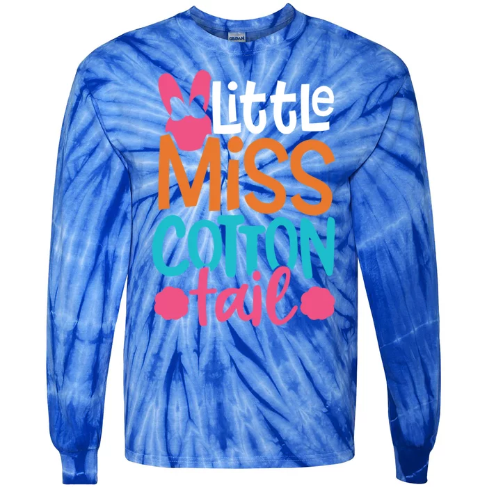 Cute Easter Bunny Miss Cotton Tail Gift Tie-Dye Long Sleeve Shirt