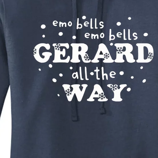 Christmas Emo Bells Emo Bells Gerard All The Way Women's Pullover Hoodie