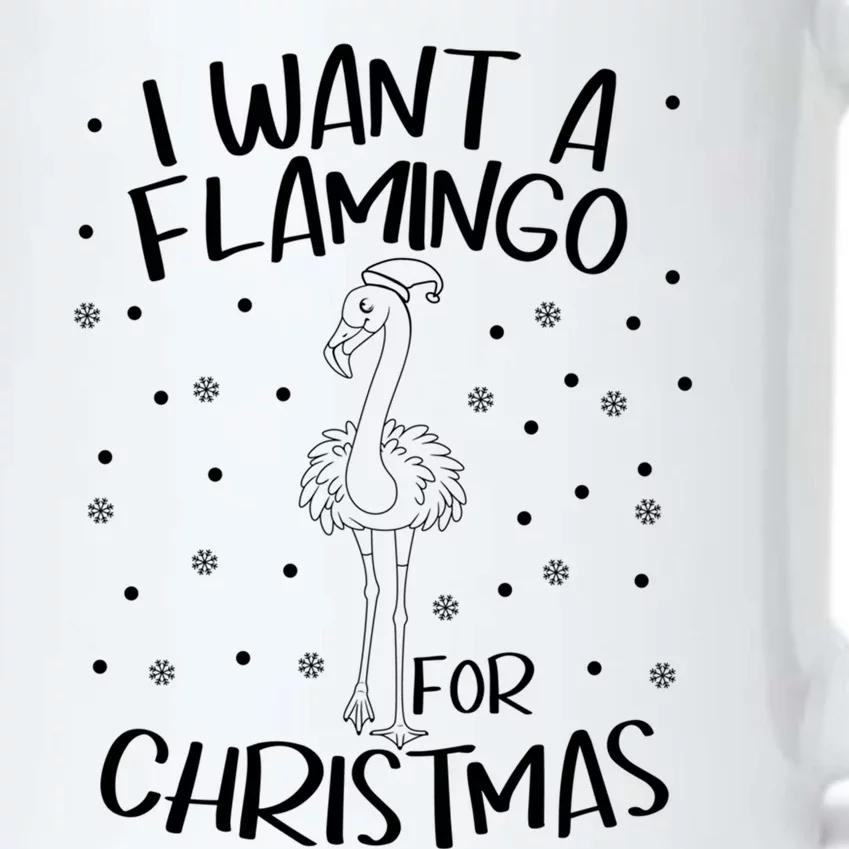 Christmas Exotic Bird Funny Flamazing Flamingo For Christmas Meaningful Gift Black Color Changing Mug