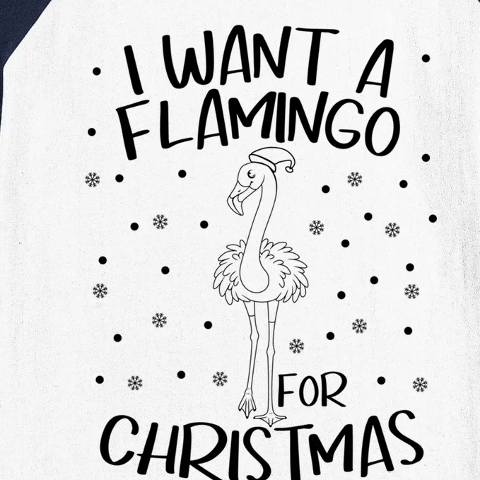 Christmas Exotic Bird Funny Flamazing Flamingo For Christmas Meaningful Gift Baseball Sleeve Shirt