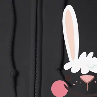 Classic Easter Bunny Face Happy Easter For Full Zip Hoodie