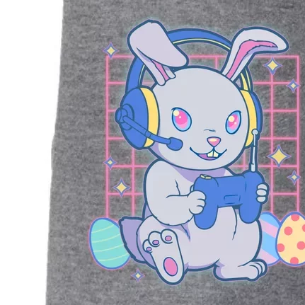 Cute Easter Bunny Rabbit Gamer Doggie 3-End Fleece Hoodie