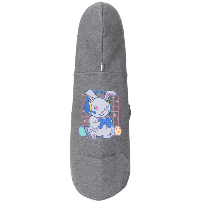 Cute Easter Bunny Rabbit Gamer Doggie 3-End Fleece Hoodie