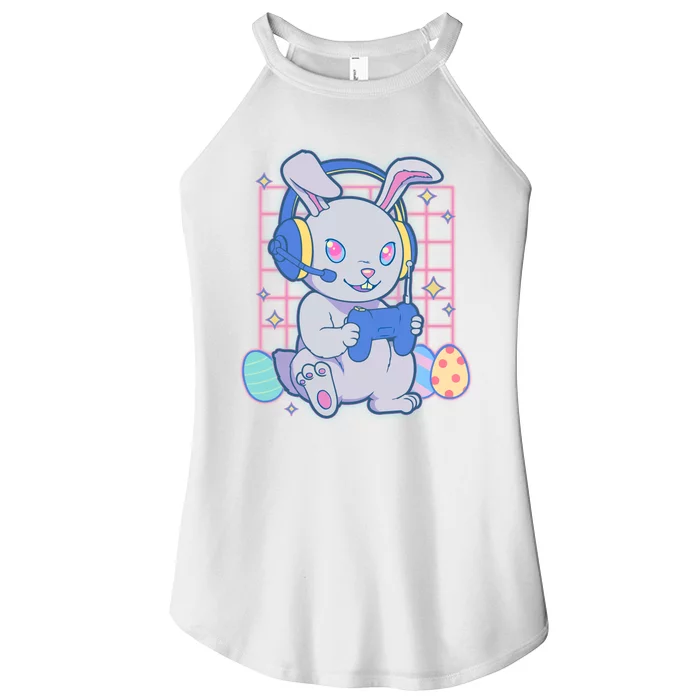 Cute Easter Bunny Rabbit Gamer Women’s Perfect Tri Rocker Tank