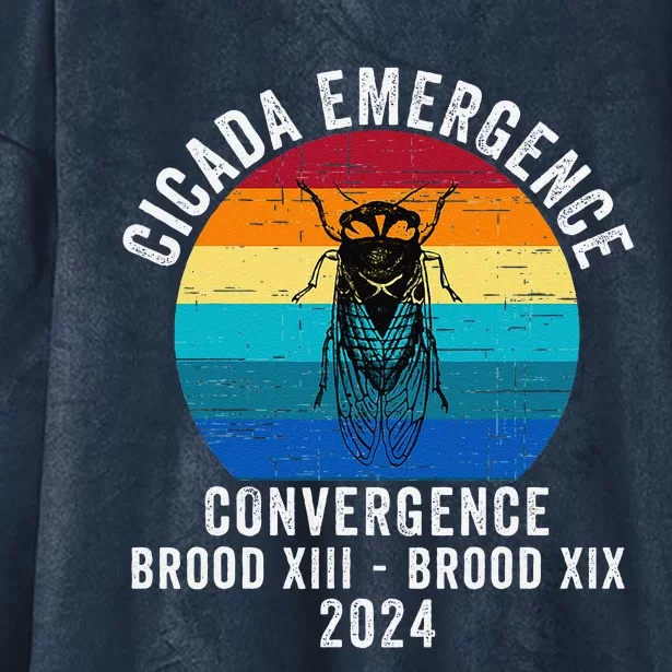 Cicada Emergence Convergence Brood Xiii Brood Xix 2024 Hooded Wearable Blanket