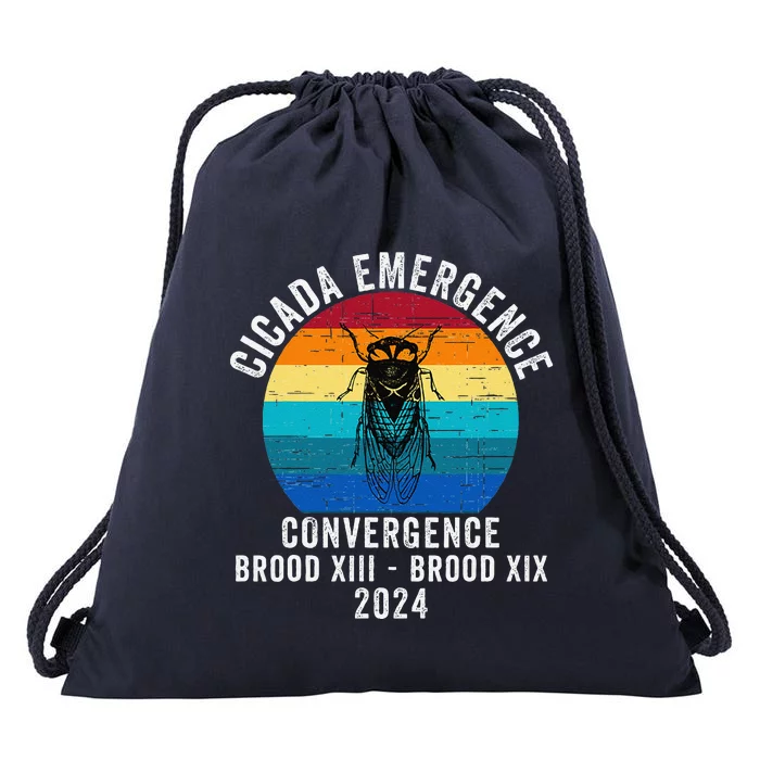 Cicada Emergence Convergence Brood Xiii Brood Xix 2024 Drawstring Bag