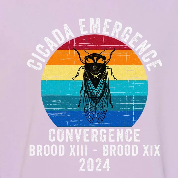 Cicada Emergence Convergence Brood Xiii Brood Xix 2024 Garment-Dyed Sweatshirt