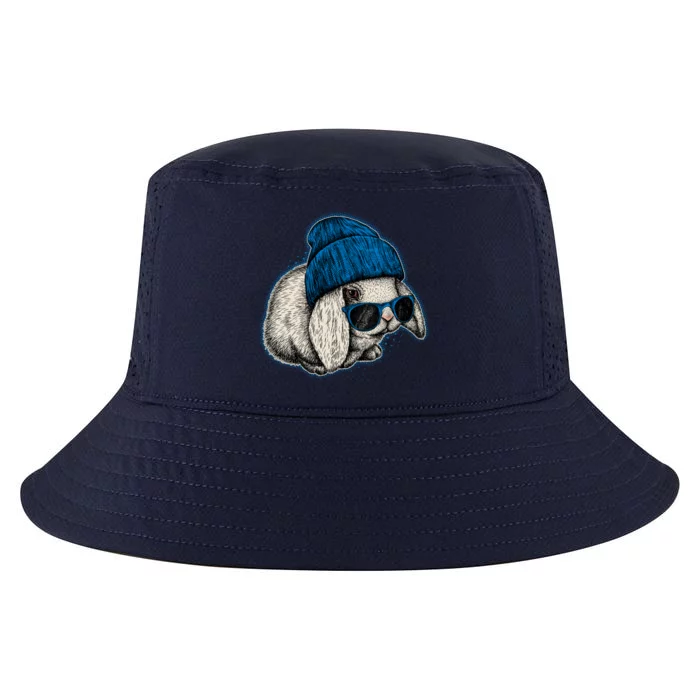 Cute Easter Cool Blue Bunny Rabbit Cool Comfort Performance Bucket Hat