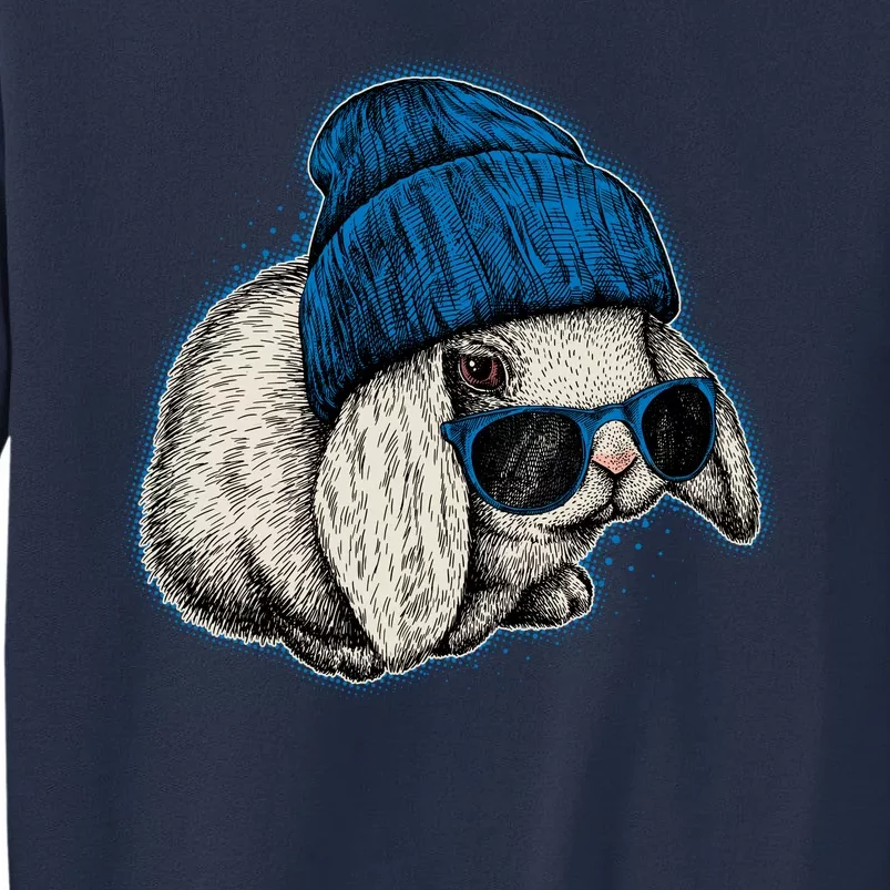 Cute Easter Cool Blue Bunny Rabbit Sweatshirt